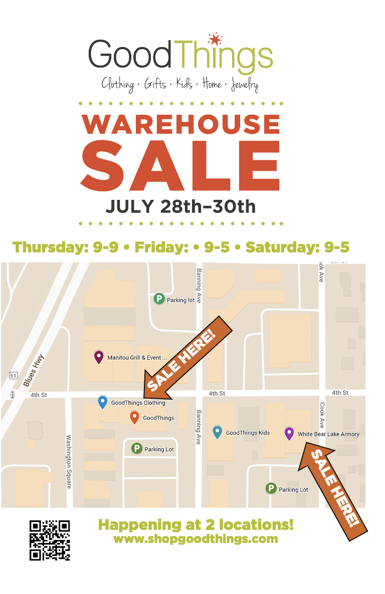 Good Things Warehouse Sale flyer